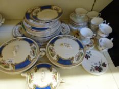 A quantity of dinnerware, tea cups and saucers including, Royal Albert,