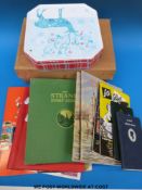 A box of stamp albums,