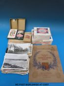 A collection of postcards,