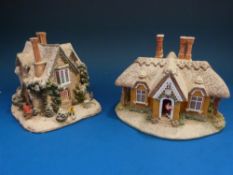 Thirteen blue box series Lilliput Lane cottages, to include 