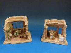 Four 'Moments in Time' boxed Lilliput Lane models 'Short Back and Sides', 'Bananas are Back',