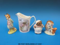 Three Beswick Beatrix Potter figures 