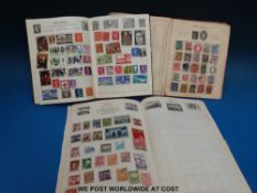 Three albums of all world stamps