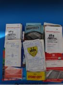 Over 200 football programmes,