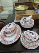 A Keeling late Mayers 'Chester' dinner service including tureens,