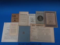 William Morris, group of early pamphlets, L Communism, A Lecture; Monopoly or,