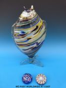 Two Perthshire millefiori paperweights,