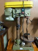 A Warco bench mounted pillar drill
