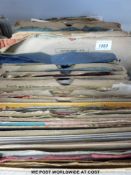 A collection of shellac 78rpm records including Bing Crosby