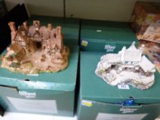 Four boxed Lilliput Lane models 'The King's Arms', 'Winter at High Ghyll',