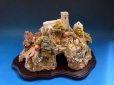 A very large limited edition Lilliput Lane 'St Peter's Cove' 1689/3000 in original box with