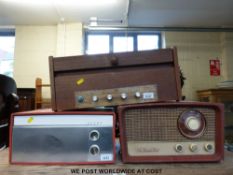 Three c1960s record players, Garrard,
