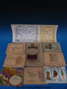 An early 20thC postcard album including military / silk, topographical, humorous,