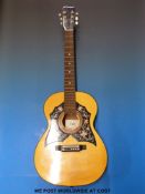 A K320 acoustic folk guitar made in East Germany,