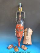 An African Guro mask from the Ivory Coast,