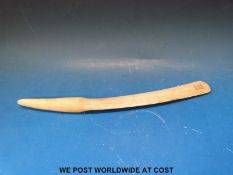 A 19thC ivory page turner,