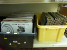 A collection of approximately 190x records,