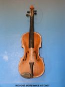 A late 19thC Maggini violin, 35.