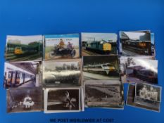 A quantity of postcards and photographs, mainly shipping,