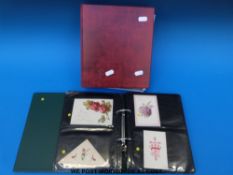 Two albums of mainly Victorian greetings and similar cards