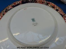 Hand decorated Coalport plates in the Pembroke,