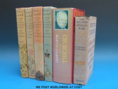 Winston Churchill books including first edition of 'The English Speaking Peoples' (four volumes)