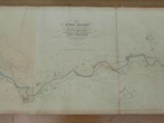 A 1837 map of the River Severn extending from near the Lower Parting in the County of Gloucester to
