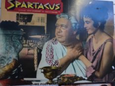 A Spartacus film poster on hardboard (76 x 101cm)