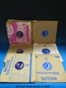 Over 30x 78 rpm records including: Carl Perkins “Blue Suede Shoes”;