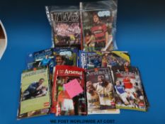 A quantity of football programmes 1980s onwards, mainly Arsenal, QPR and Chelsea,