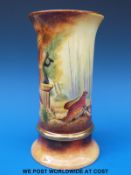 A Coalport hand-painted 