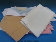 A large quantity of damask, lace, linen,