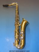 A Melody Maker tenor saxophone in case