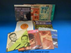 A collection of Jazz records to include approximately 90x LPs and 50x EPs and singles which include