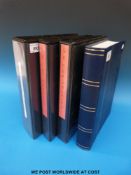 Three ring binders of GB used stamps,