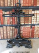 A cast iron Coalbrookdale style umbrella stand (height 72cm)