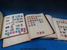 Three albums of European stamps including early issues