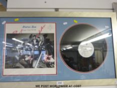 Framed Status Quo LP  and sleeve “Ain't Complaining” (Vertigo QUOLP 99).