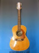 A Hoyer 12 string acoustic guitar