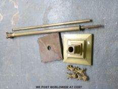 Brass Corinthian column standard lamp base and column in kit form