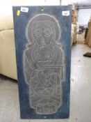 A Welsh slate decorative wall plaque