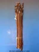 Approximately forty violin bows including children's examples,