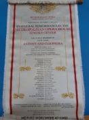 Metropolitan Opera House silk programme for concert at the Met on 16th September 1966.