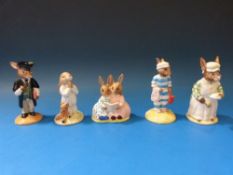 A collection of Royal Doulton Bunnykins figures comprising 