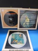 A collection of 24x framed picture discs (7