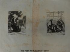 Sir John Everett Millais two 19thC proof wood engravings,