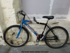 A Releigh Resonator mountain bike together with a British Eagle gentleman's bike