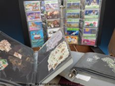 Royal Wedding and Princess of Wales First Day Cover albums, loose stamps, unused stockbook,