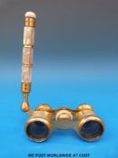 A pair of Victorian mother-of-pearl opera glasses by Iris of Paris,