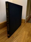 Signed hardback book 'The Art of Jack Russell'.